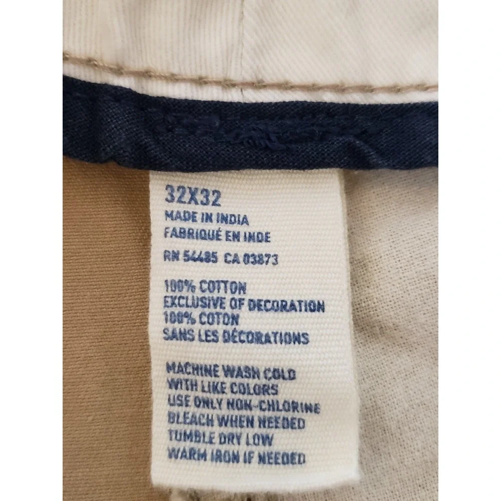 American Eagle Outfitters Mens Pants 32x32‎ Khaki Flat Front Relaxed Fit Chino